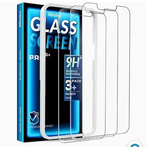 #20 Compatible for iPhone 13 Pro Glass Screen Protector Tempered 6.1 inch 3-Pack